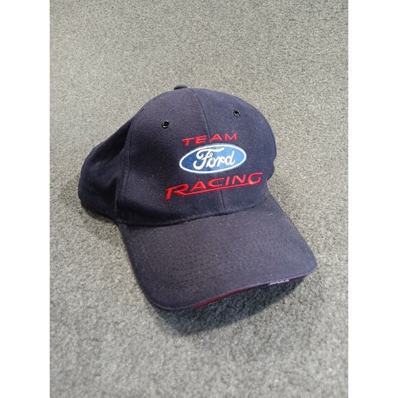 Team Ford Racing Charter Member Snap Back Blach Logo Hat Adjustable - Picture 14 of 14
